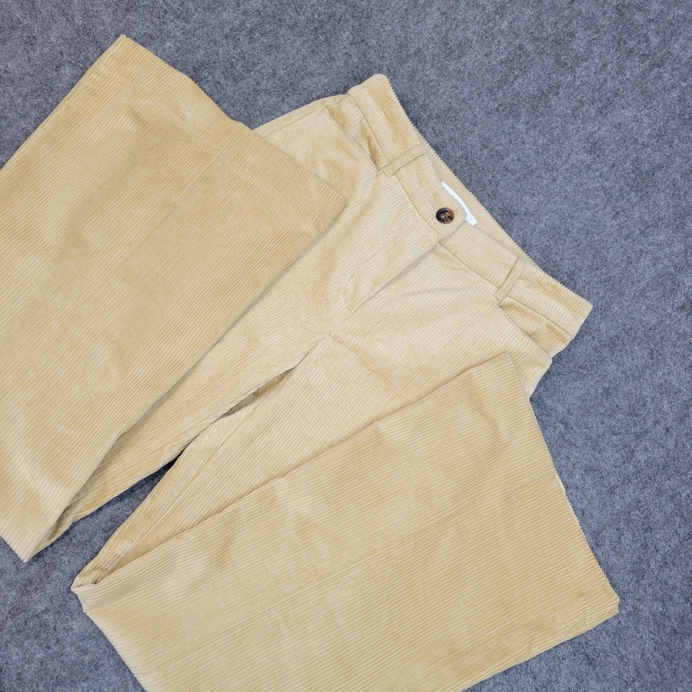 LOFT Pants Womens 2 Tan Corduroy Flare Leg Boho Fairy Y2K Indie 90s Retro Fairy‎